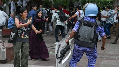 Riot police and protesters clash at a demonstration organised by the Cockroach Janata Party in New Delhi on July 20, 2026. Getty Images