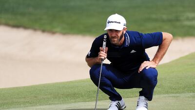World No 1 Dustin Johnson had to be content with a tie for ninth place in Abu Dhabi. Matthew Lewis / Getty Images
