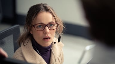 Rachel McAdams says she loves the moments in Send Help 'when the rug is pulled out from under you'. Photo: Disney