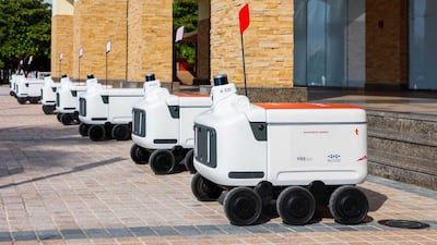 Robots will travel within a three-kilometre radius of the Cedre Shopping Centre starting point to ensure a speedy 15-minute delivery time. Photo: Wam