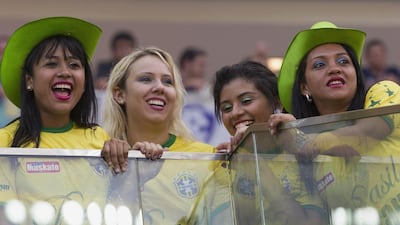 Fans watch the inauguration of the Arena Amazonia Vivaldo Lima on Sunday. Bruno Kelly / Reuters / March 9, 2014