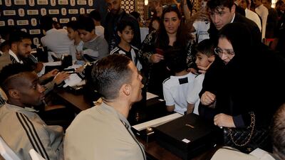 Cristiano Ronaldo speaks with Saudi fans. Getty Images
