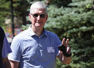 Tim Cook, chief executive of Apple. AFP