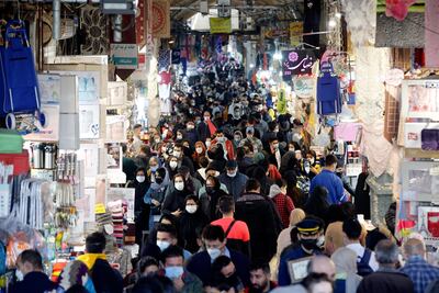 Tehran's grand bazaar remains busy, but the Iranian economy has suffered under US sanctions. EPA