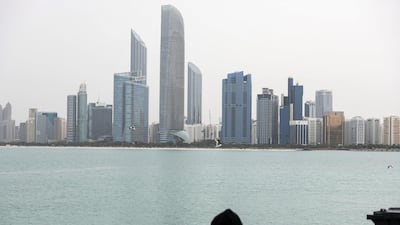Light rain and gloomy weather in Abu Dhabi. Khushnum Bhandari / The National