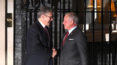 King Abdullah is on a working visit to London, where he is also scheduled to meet King Charles III. Getty Images