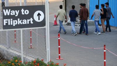 Flipkart headquarters in Bangalore, India. A record number of deals are being done oin the country. AP