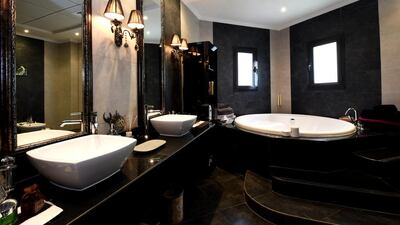 Of the villa’s six bedrooms, four have en suite bathrooms. Courtesy Knight Frank