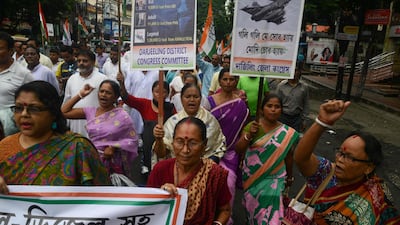 India saw nationwide strikes and protests over rising fuel prices. AFP