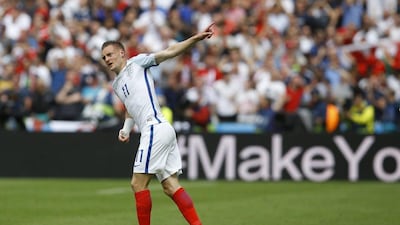 Jamie Vardy came off the bench to score England's equaliser against Wales. Kirsty Wigglesworth / AP Photo
