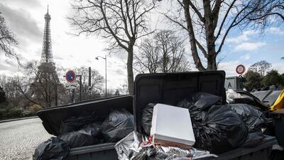 A result of refuse workers' strike action in Paris. AFP