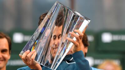 Dominic Thiem will bump Roger Federer to fifth in the ATP rankings table.