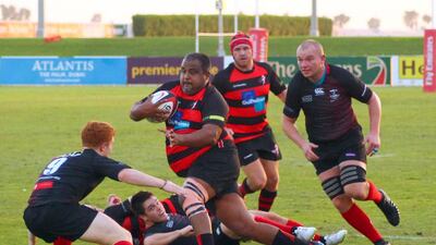 Sharjah Wanderers in action in the UAE Conference during the 2015/16 season. Photo Courtesy / Shane Breen