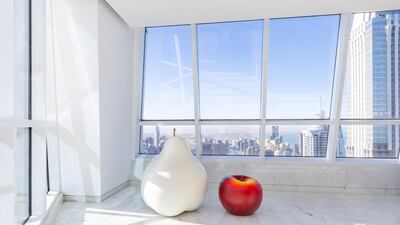 The Penthouse has been inspired by Belgian surrealist Rene Magritte.