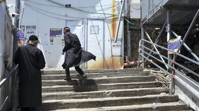 The steps where Israel's worst civilian disaster took place, during celebrations for a Jewish holiday. Rosie Scammell for The National