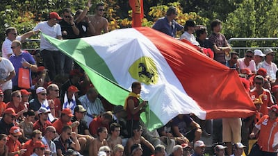Ferrari tifosi in 2009. Getty