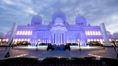 The Sheikh Zayed Grand Mosque received more than 4.3 million visits in the first half of the year. Ryan Carter / UAE Presidential Court