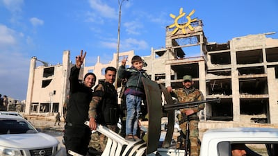 Syrian army units advance to the Aleppo Ghazi Aintab International Highway and the northern countryside of Aleppo, Syria. EPA