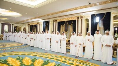 Guests attend an Iftar reception at Mushrif Palace. Mohamed Al Suwaidi / Crown Prince Court — Abu Dhabi