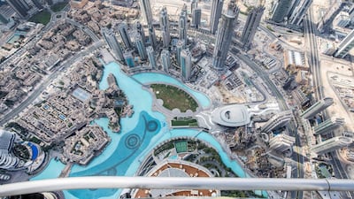 You can go to The Lounge for sundowners, which would be an ideal time to see the fountain show from above. Photo: Leslie Pableo for The National
