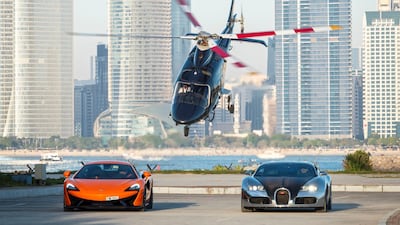 Stunt director Tom Struthers told us there will be "epic sequences" in the film. This shot shows cars on Lulu Island with Abu Dhabi Corniche in the background. Courtesy twofour54