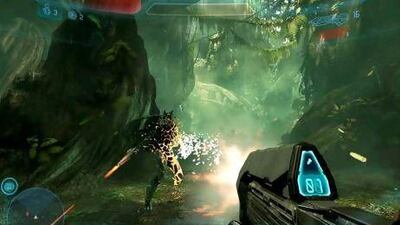 Halo 4 mixes epic first-person battles with vehicular combat. AP Photo / Microsoft