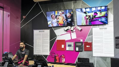 The reception area of Bounce X in Festival City Mall. Antonie Robertson / The National