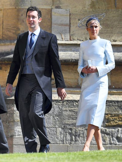 Michael Hess and Misha Nonoo at the wedding of Prince Harry and Meghan Markle in 2018. Shutterstock