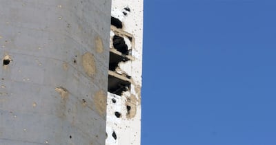 The former Holiday Inn hotel in Beirut. Courtesy of Daniele Rugo &Abi Weaver