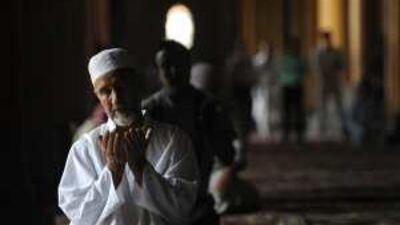 Muslims pray in the Jamia Masjid in Srinagar.