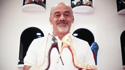 Christian Louboutin visited his store at The Galleria in Abu Dhabi on his visit to the UAE in October. Lee Hoagland / The National