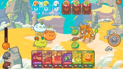 Axie Infinity, the game in which players earn cryptocurrency. Photo: Sky Mavis