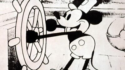 The debut version of Disney character Mickey Mouse has become public domain. Getty Images