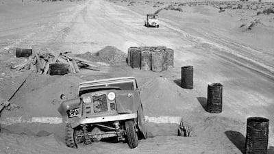 During the Dubai to Sharjah road project, some people ignored the “road under construction - do not use” sign and got into difficult situations. Photo: Michael Hamilton-Clark