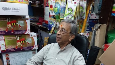 Amit's father Satish, 86. His grandfather opened the shop in Ambala in 1830. His father moved it to New Delhi in 1932