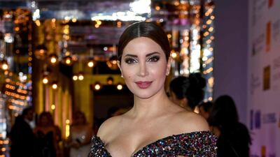 Syrian actress Nesreen Tafesh opted for a glimmering, full-skirt gown by Lebanese designer Sadek Majed. Photo / AFP