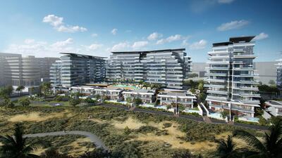 Mayan is set to contain 512 apartments within five buildings. Courtesy Aldar Properties