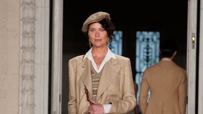 Models strutted to a soundtrack of California-themed songs like 'California Dreamin'. AP