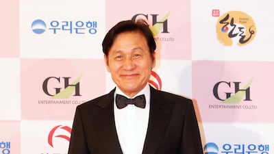 Actor An Sung-ki arrives for the 56th Daejong Film Awards ceremony at the Grand Walkerhill Hotel in Seoul, South Korea. EPA