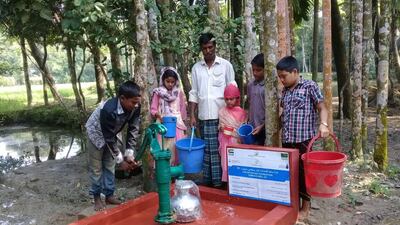 Wells are built by Suqia, as part of the projects under Mohammed bin Rashid Al Maktoum Global Initiatives. Courtesy MBRGI