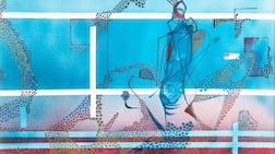 Emirati artist Najat Makki's A Woman's State of Being, 1988. Estimate $30,000-$50,000. Photo: Sotheby's