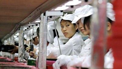 Foxconn's factory in China. Imports and exports in the world's second-largest economy recovered in March. Reuters
