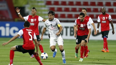 Raul, pictured in May 2014 while playing for Al Sadd, is one match away from retirement. Karim Sahib / AFP