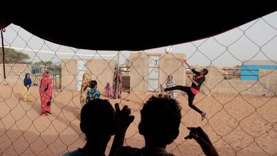 The M’Berra camp in Bassikounou, Mauritania on June 8, 2022. AFP