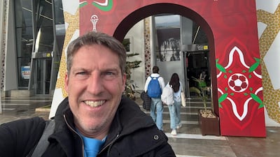 The National's Andy Mitten arriving at Fez Saiss Airport in Morocco ahead of his travel accross the country for the Africa Cup of Nations.