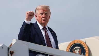 President Donald Trump boards Air Force One in Pennsylvania on Tuesday. Reuters