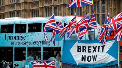 The divisive approach to Brexit has seen protests on the streets of the UK. Reuters