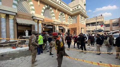 Dozens were killed and scores injured in a suicide bombing at a mosque in Pakistan on January 30. AFP