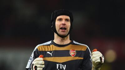 Petr Cech produced a series of important saves to help Arsenal earn a draw at Stoke City. Laurence Griffiths / Getty Images