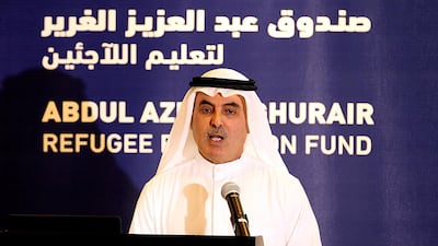 Abdul Aziz Al Ghurair has pledged Dh100 million to provide educations for child refugees in the Middle East. Satish Kumar for The National